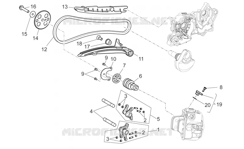 Front cylinder timing system