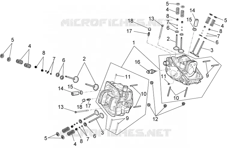 Cylinder head - valves