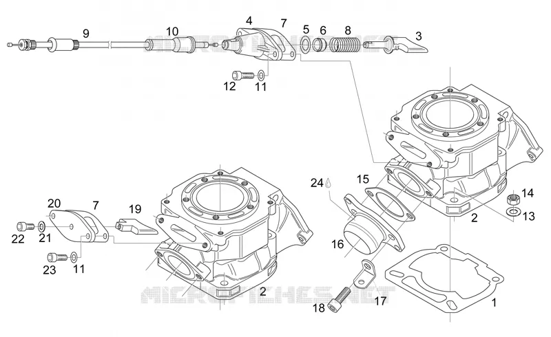 Cylinder - Exhaust valve