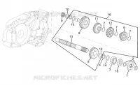 Driven shaft 5 speed gearbox