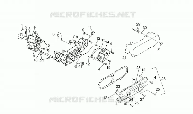 Bedekkingen carter motor