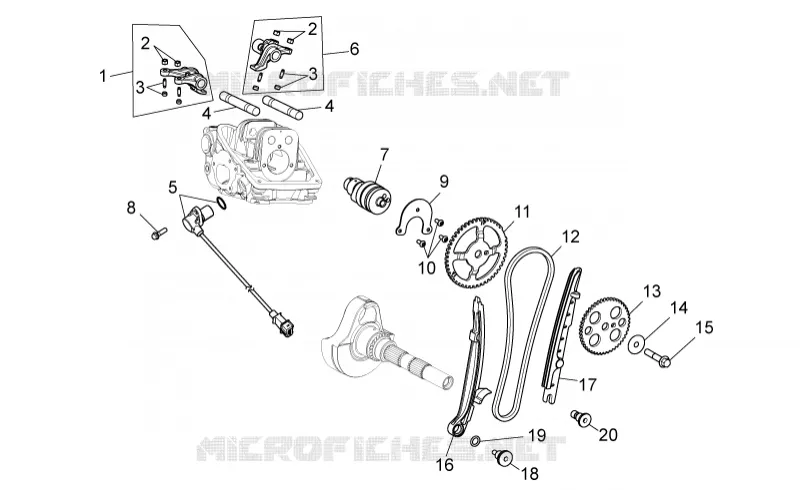 Rear cylinder timing system