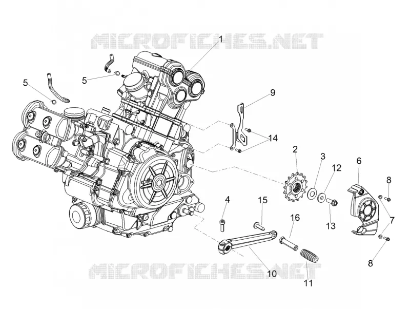MOTOR - SCHAKELPEDAAL - TANDWIEL