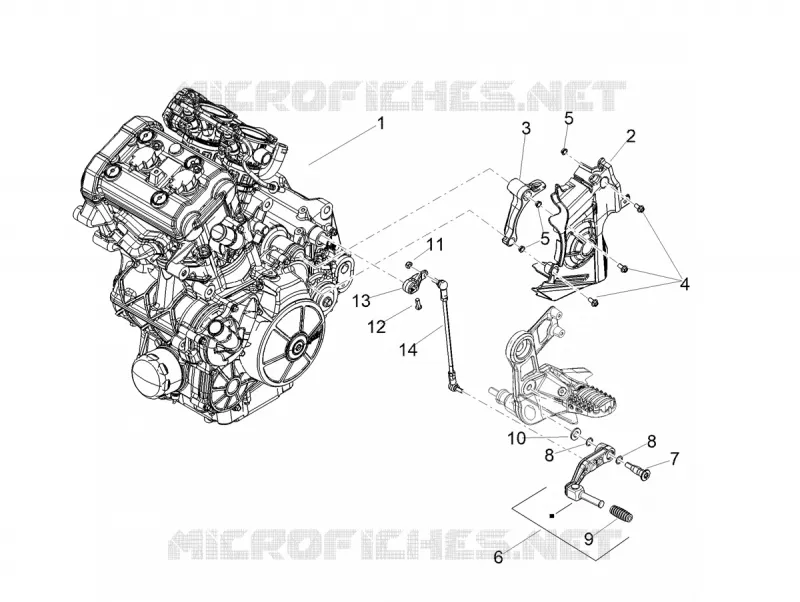 MOTOR - SCHAKELPEDAAL - TANDWIEL