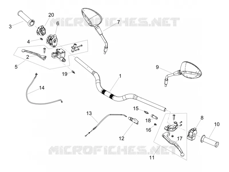 Handlevar and controls