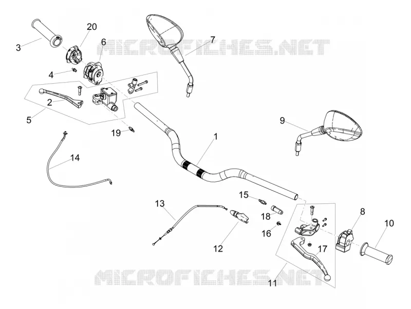 Handlevar and controls