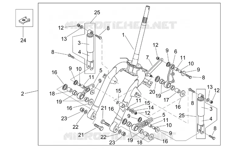 Front shock absorber