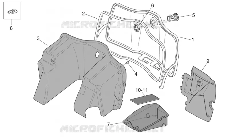 Central body - Glove comp.