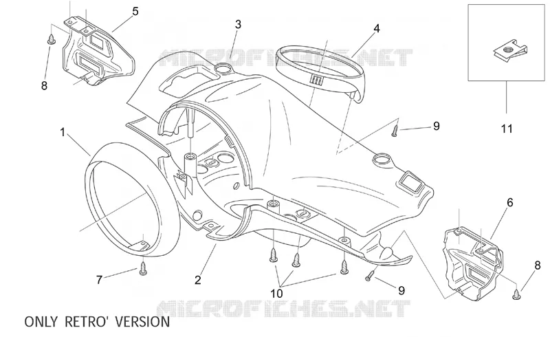 Headlight support - RETRO'