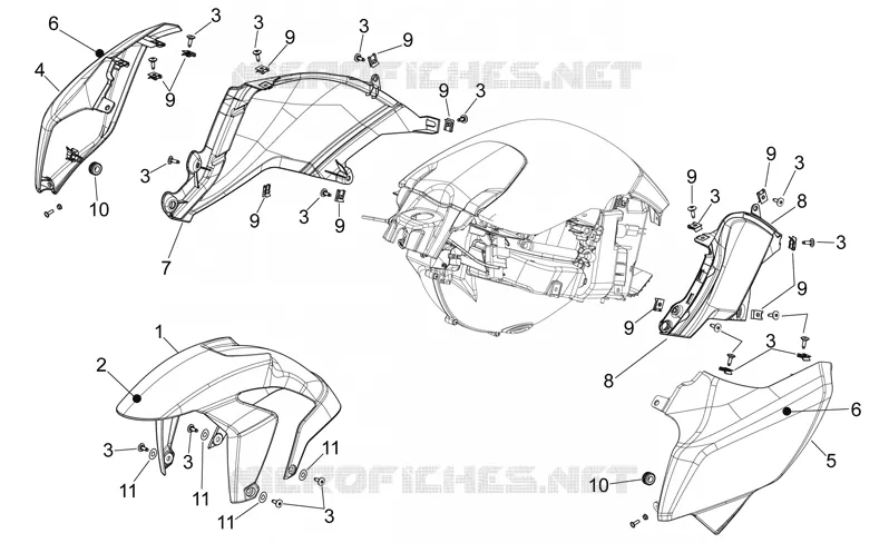 Front body - Front mudguard