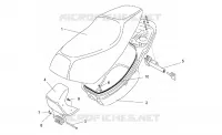 Saddle and helmet compartment