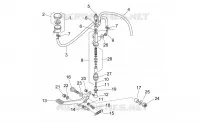 Rear master cylinder