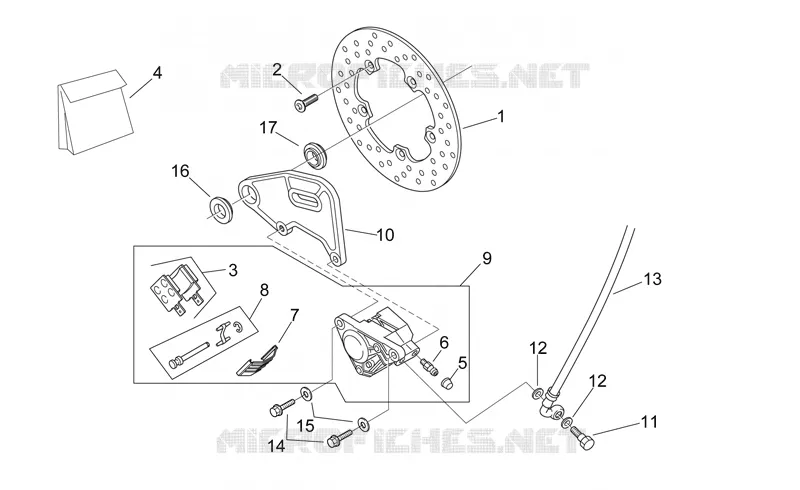 Rear brake caliper