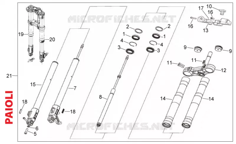 Front fork Paioli
