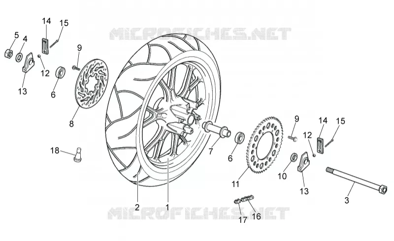 Rear wheel