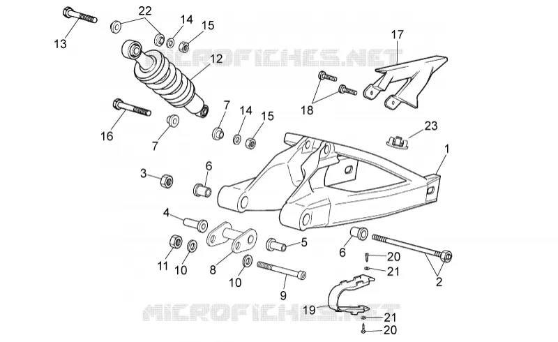 Swing arm - Shock absorber