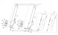 Showa front fork - Hubs, sleeves