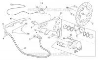 Rear brake caliper