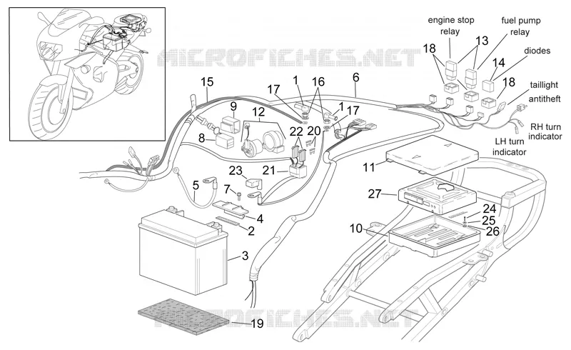 Rear electrical system