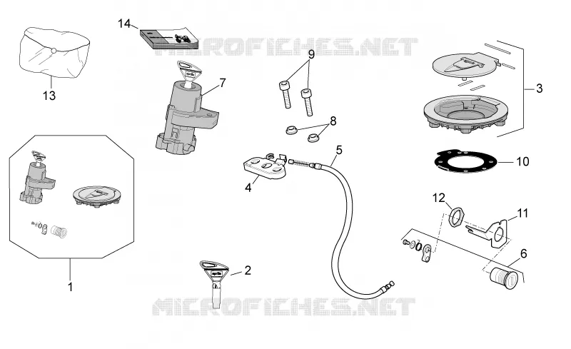 Lock hardware kit