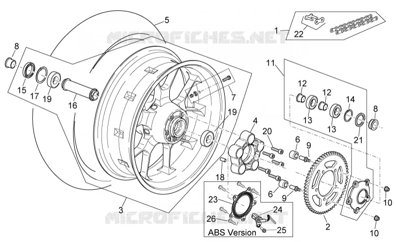 Rear wheel