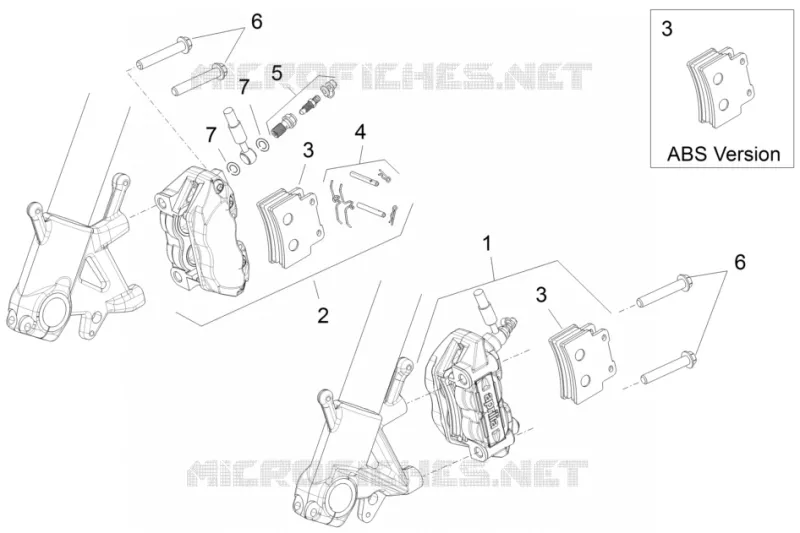 Front brake caliper