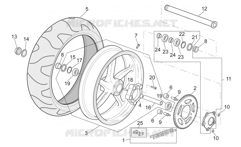 Rear wheel