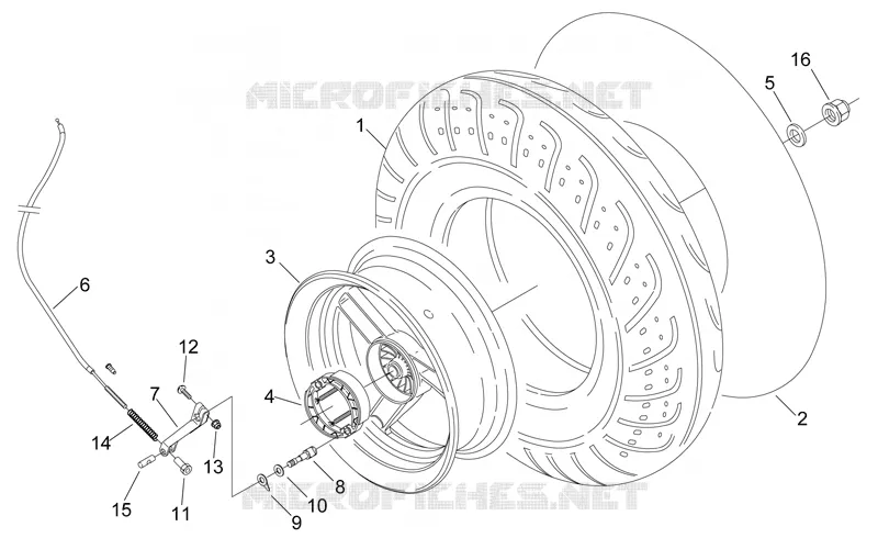 Rear wheel