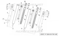 Kaifa front fork - Hubs, sleeves