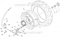 Rear wheel - drum brake