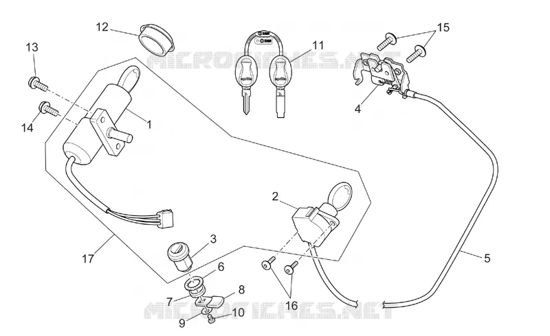 Lock hardware kit