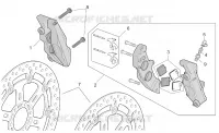 R-RF vers. front brake caliper