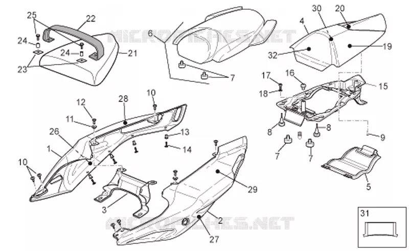 Rear body - Rear fairing
