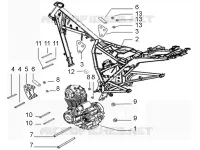 Motor en frame