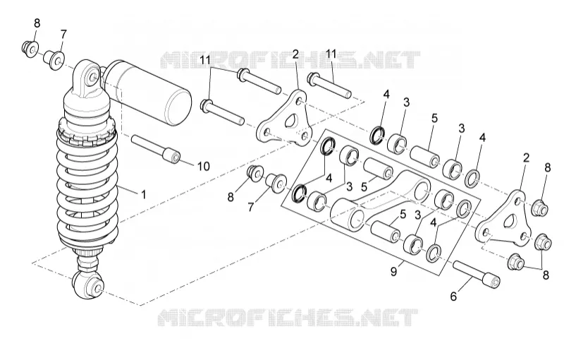 Rear shock absorber