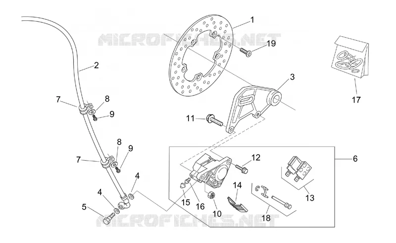 Rear brake caliper