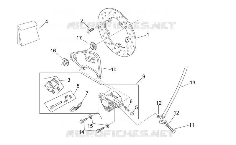 Rear brake caliper