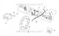 Rear brake caliper