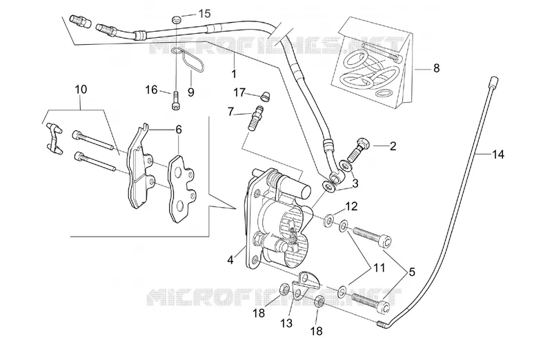 Front brake caliper