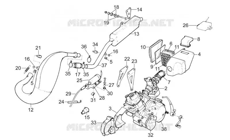 Exhaust unit -  Engine