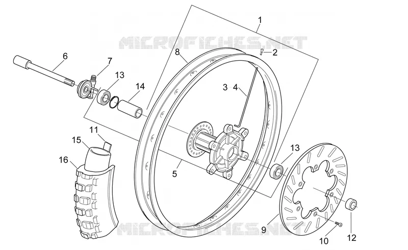 Front wheel - ENDURO