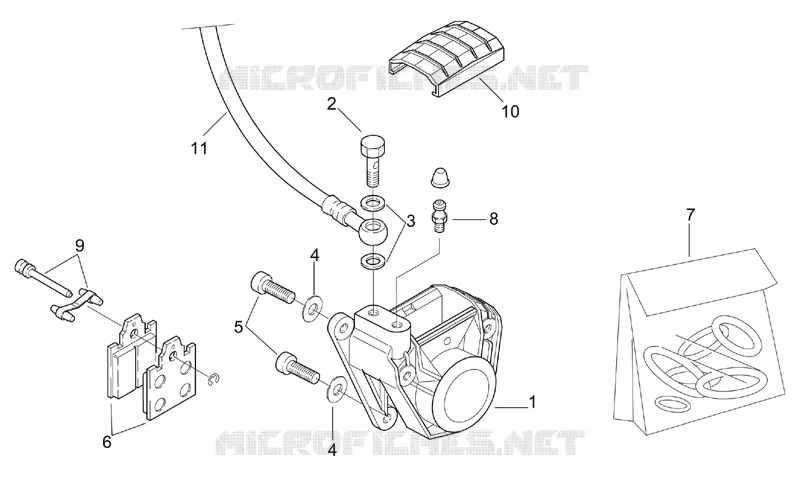 Rear brake caliper