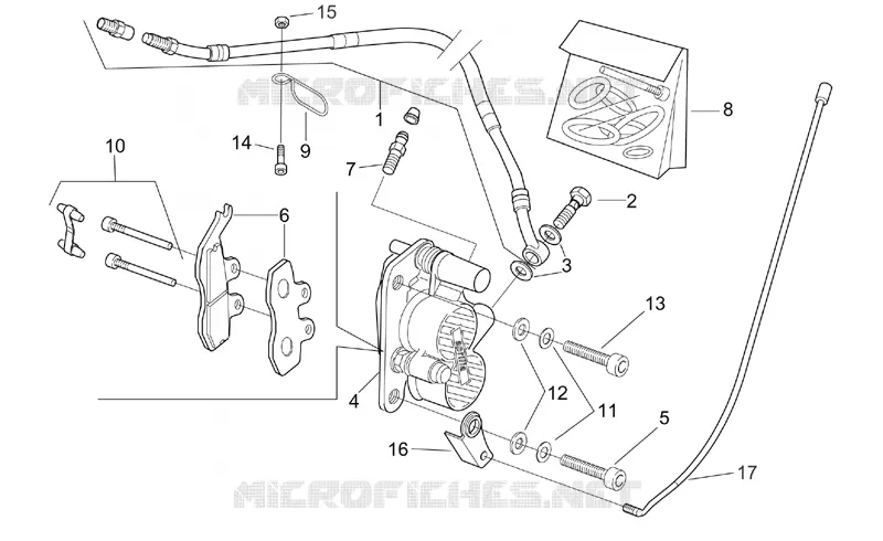 Front brake caliper