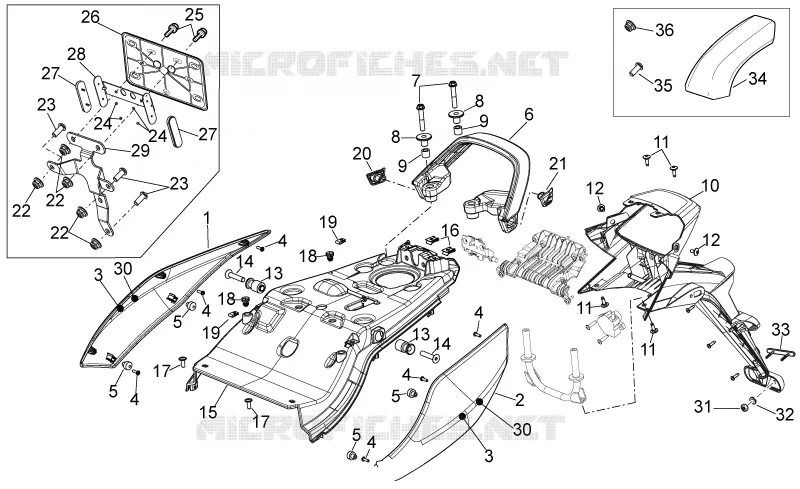 Rear body
