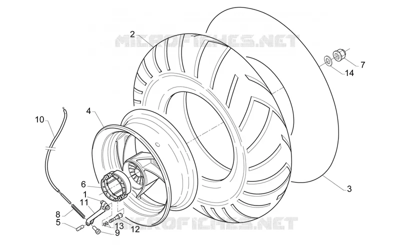 Rear wheel