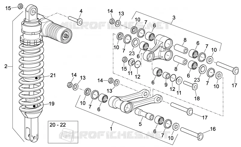 Rear shock absorber