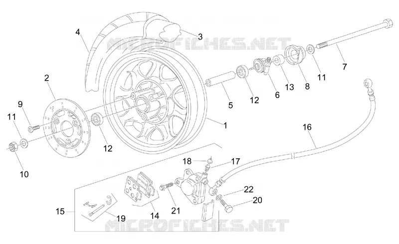 Front wheel - disc brake
