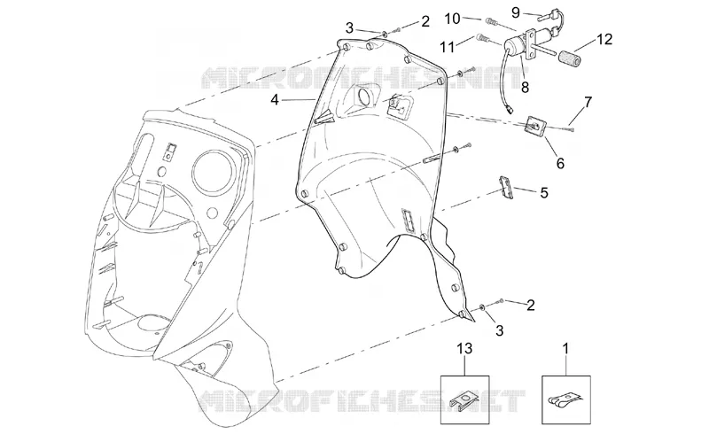 Front body - Internal shield