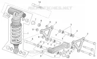 Connecting rod - rear shock abs.