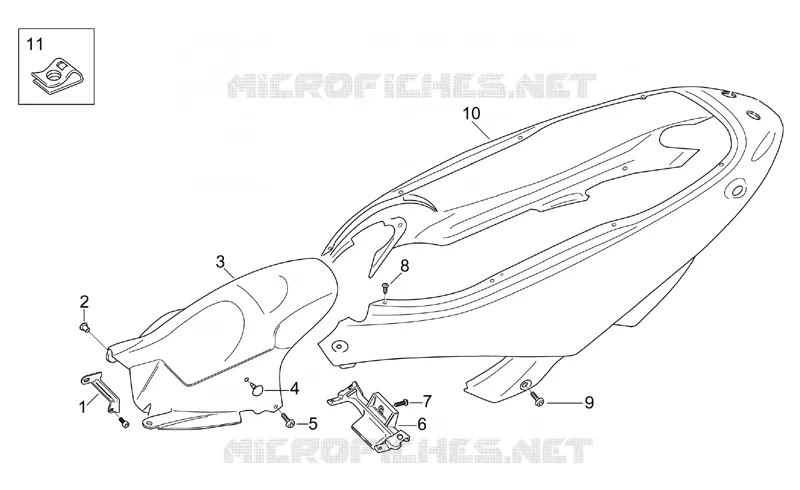 Rear body - Rear fairing
